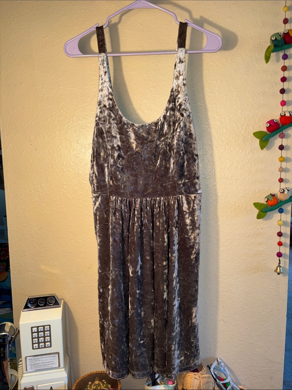 EUC Volcom x Georgia May Jagger crushed velvet skater dress.Style: Skater or bab
